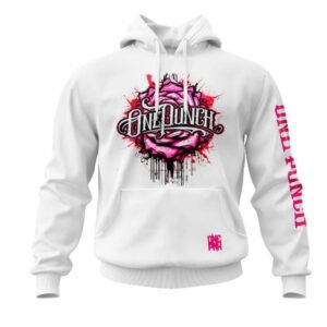 Hoodie - Blood Rose White
