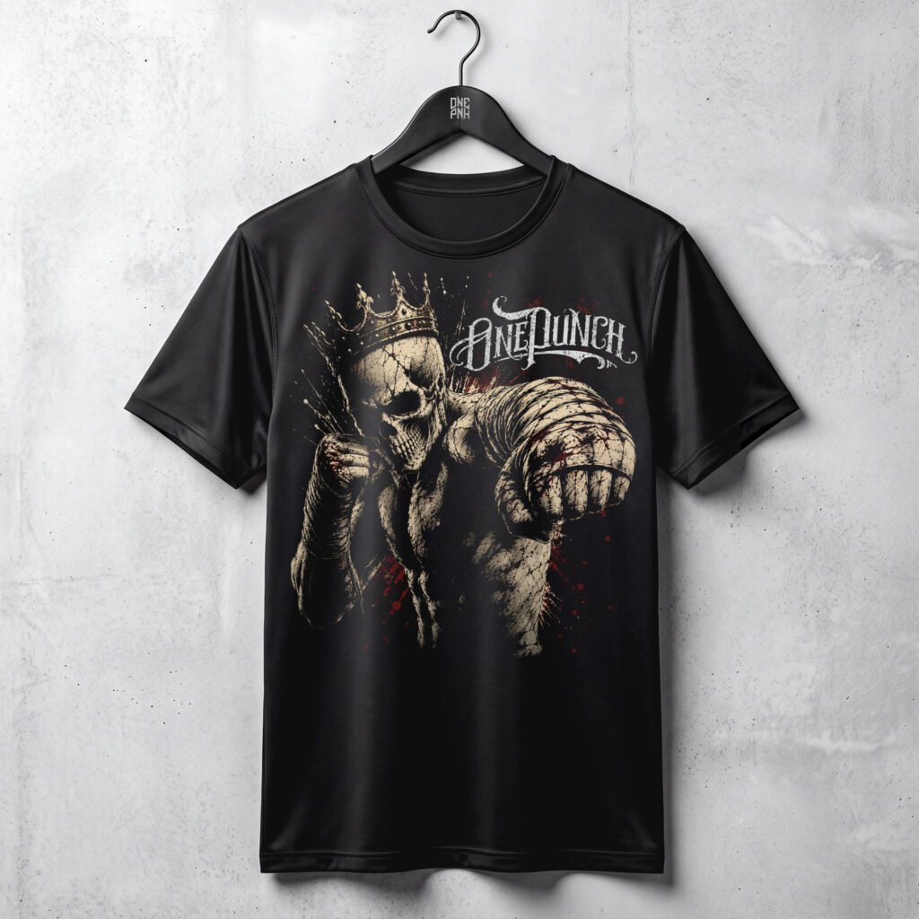 T-Shirt One Punch Umarł Król
